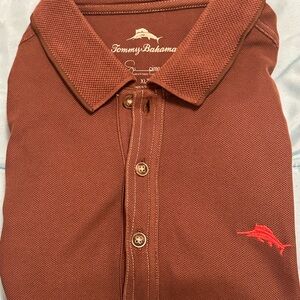 Tommy Bahama Men's Brick Red Polo Shirt XLT